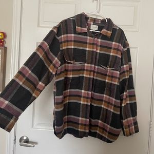 Pink and Grey Fleece Flannel